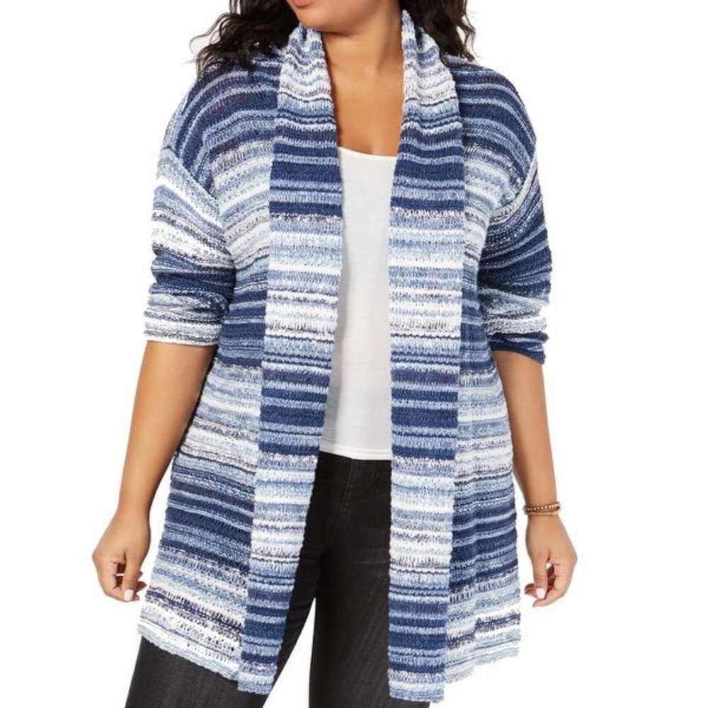 Style & Co Macy's Cardigan striped